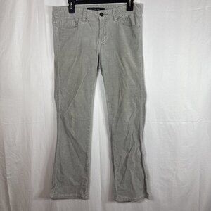 Calvin Klein Light Grey Corduroy Straight Leg Jeans Size 6 Preowned
